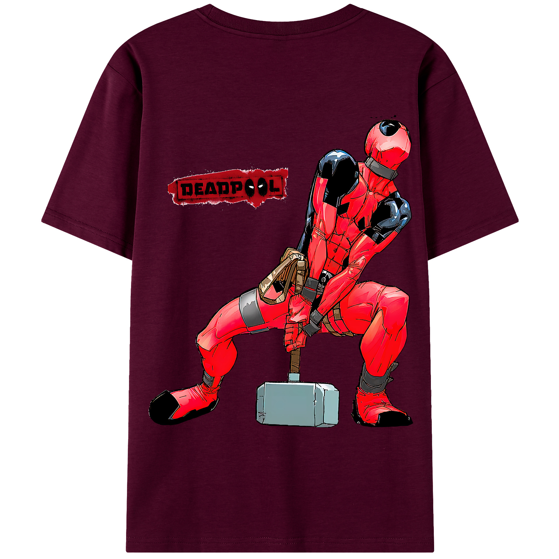 （画像用） Deadpool デッドプール レディース半袖Tシャツ(バックプリント)